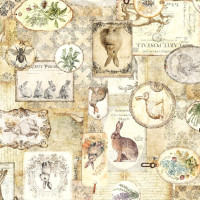 Patchworkstoff Hasen nostalgisch Collage Frühling Ostern "Hunny Bunny" Patchworkstoff Hasen nostalgisch Collage Frühling Ostern "Hunny Bunny"