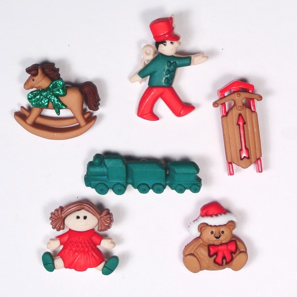 Motivknöpfe Dekoknöpfe Weihnachten Christmas Toys