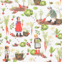 acufactum Baumwollstoff Erntezeit Gemüse Kinder acufactum Baumwollstoff Erntezeit Gemüse Kinder