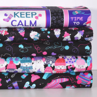 Vorschau: Patchworkstoff strickende Schafe Mützen "Love Eve more" schwarz Vorschau: Patchworkstoff strickende Schafe Mützen "Love Eve more" schwarz