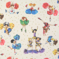 SALE Patchworkstoff Kinderstoff Mädchen Active Kids Cheerleader SALE Patchworkstoff Kinderstoff Mädchen Active Kids Cheerleader