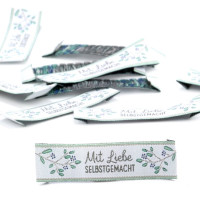 3 Stück acufactum Webetikett Beeren blau "Mit Liebe selbstgemacht" 3 Stück acufactum Webetikett Beeren blau "Mit Liebe selbstgemacht"