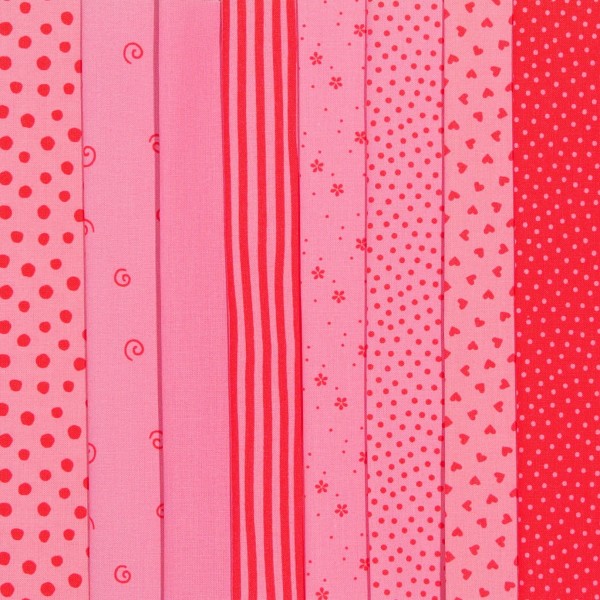 Westfalenstoff Stoffpaket Junge Linie Pink