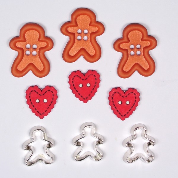 Motivknöpfe Dekoknöpfe Weihnachtsbäckerei
