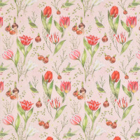 Baumwollstoff acufactum Tulpen Tulpenzeit Frühling Kerstin Heß Baumwollstoff acufactum Tulpen Tulpenzeit Frühling Kerstin Heß