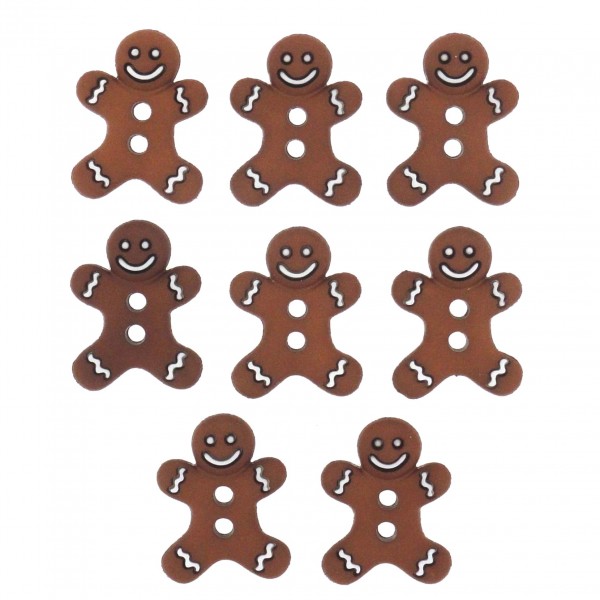 Motivknöpfe Dekoknöpfe Weihnachten Lebkuchen
