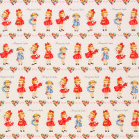 0,5 m Patchworkstoff Mädchen Kinder Retro 50er Dear Little World 0,5 m Patchworkstoff Mädchen Kinder Retro 50er Dear Little World