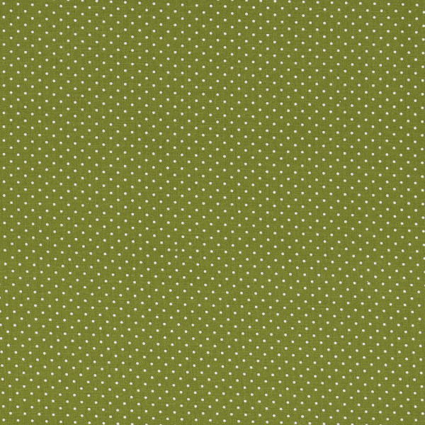Baumwollstoff Punkte Pünktchen moosgrün Basic Webware