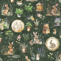 Patchworkstoff Hasen nostalgisch Bienen Frühling Ostern "Hunny Bunny"grün Patchworkstoff Hasen nostalgisch Bienen Frühling Ostern "Hunny Bunny"grün