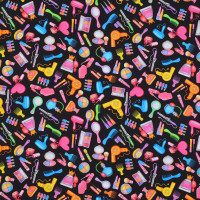 Vorschau: 0,65 m Patchworkstoff Frauen Make up Hairstyling All Dolled Up Haare Vorschau: 0,65 m Patchworkstoff Frauen Make up Hairstyling All Dolled Up Haare