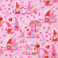 Patchworkstoff Wichtel Gnome Liebe Valentinstag "One like You" Patchworkstoff Wichtel Gnome Liebe Valentinstag "One like You"